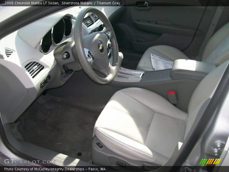 Silverstone Metallic / Titanium Gray 2008 Chevrolet Malibu LT Sedan