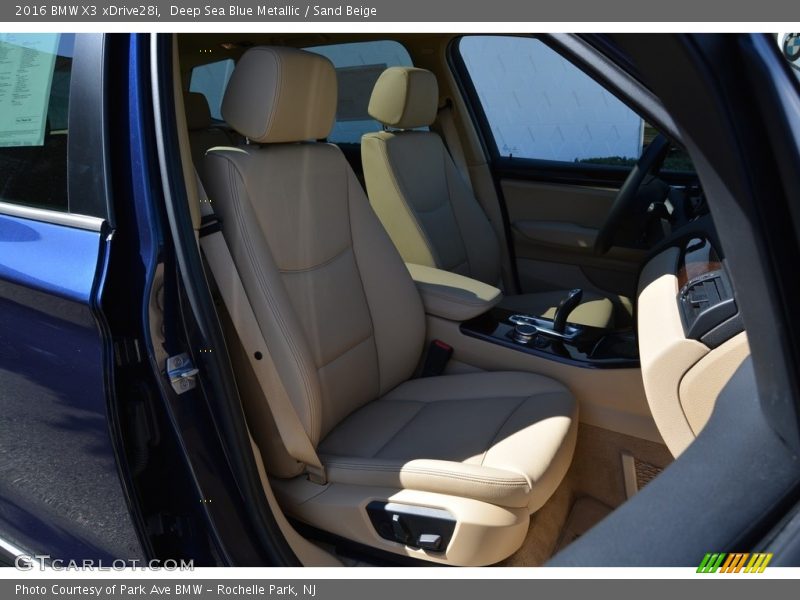 Deep Sea Blue Metallic / Sand Beige 2016 BMW X3 xDrive28i