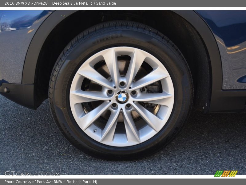 Deep Sea Blue Metallic / Sand Beige 2016 BMW X3 xDrive28i