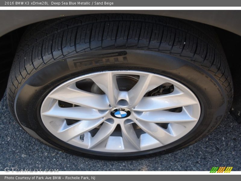 Deep Sea Blue Metallic / Sand Beige 2016 BMW X3 xDrive28i