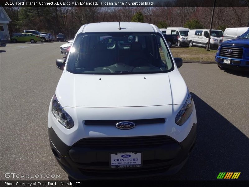 Frozen White / Charcoal Black 2016 Ford Transit Connect XL Cargo Van Extended