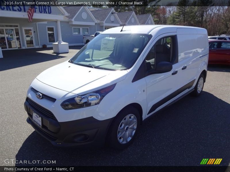 Frozen White / Charcoal Black 2016 Ford Transit Connect XL Cargo Van Extended