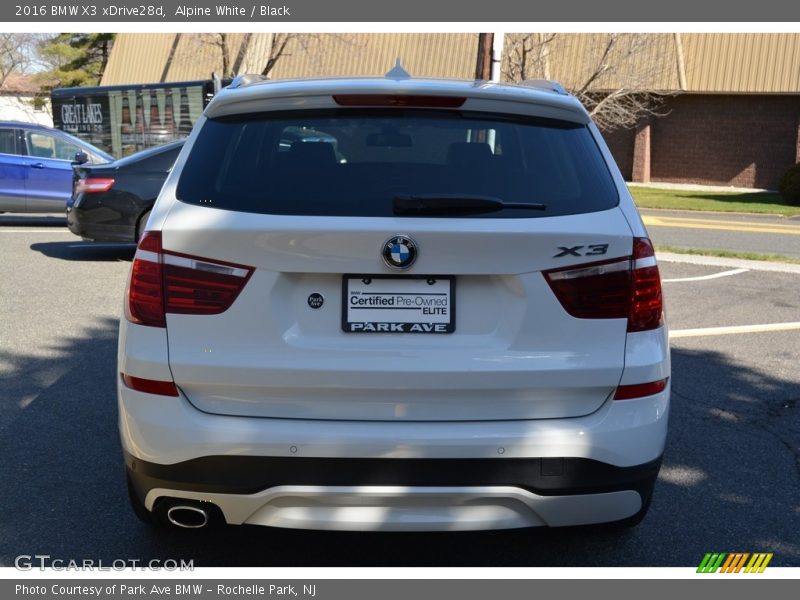 Alpine White / Black 2016 BMW X3 xDrive28d