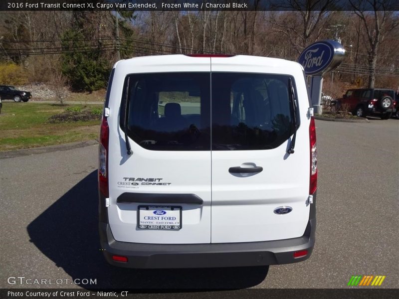 Frozen White / Charcoal Black 2016 Ford Transit Connect XL Cargo Van Extended