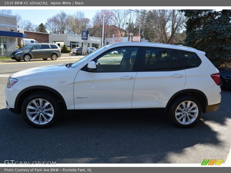 Alpine White / Black 2016 BMW X3 xDrive28d