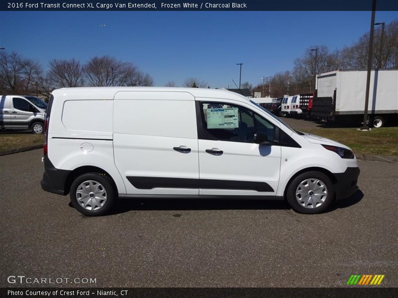 Frozen White / Charcoal Black 2016 Ford Transit Connect XL Cargo Van Extended
