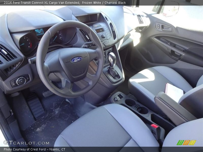 Frozen White / Charcoal Black 2016 Ford Transit Connect XL Cargo Van Extended
