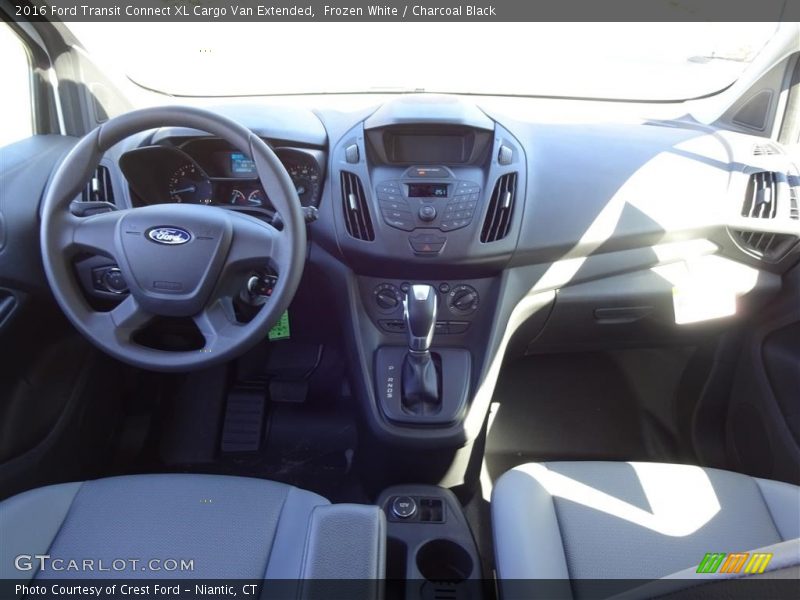 Frozen White / Charcoal Black 2016 Ford Transit Connect XL Cargo Van Extended