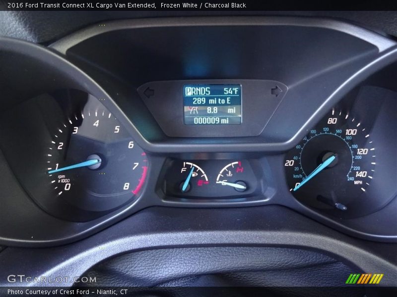 Frozen White / Charcoal Black 2016 Ford Transit Connect XL Cargo Van Extended