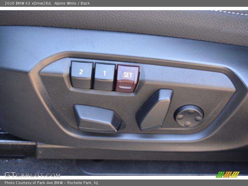 Controls of 2016 X3 xDrive28d