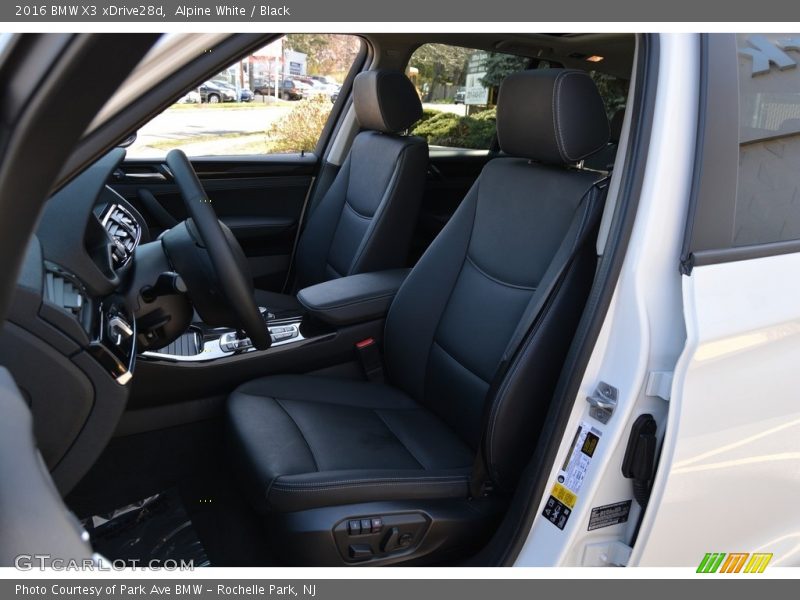 Alpine White / Black 2016 BMW X3 xDrive28d