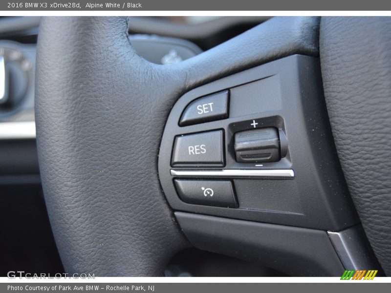 Controls of 2016 X3 xDrive28d