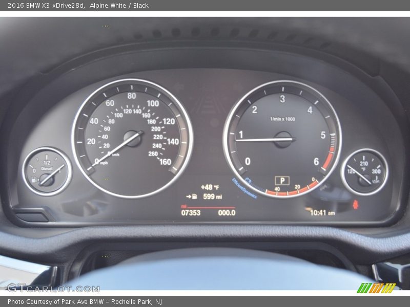  2016 X3 xDrive28d xDrive28d Gauges