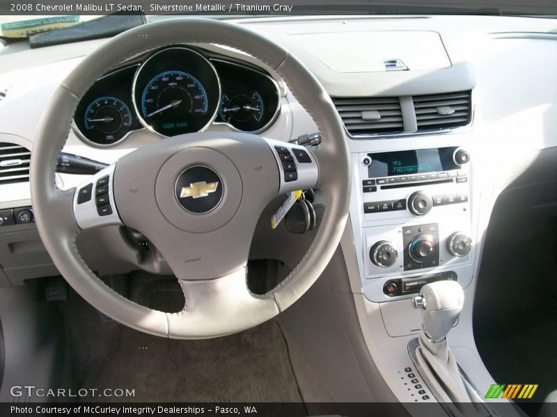 Silverstone Metallic / Titanium Gray 2008 Chevrolet Malibu LT Sedan