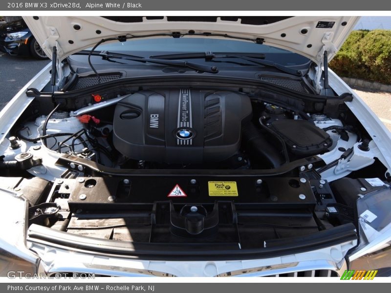 Alpine White / Black 2016 BMW X3 xDrive28d