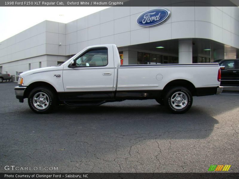 Oxford White / Medium Graphite 1998 Ford F150 XLT Regular Cab