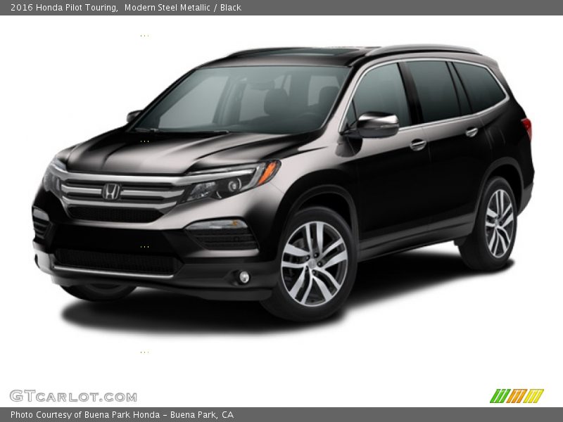 Modern Steel Metallic / Black 2016 Honda Pilot Touring