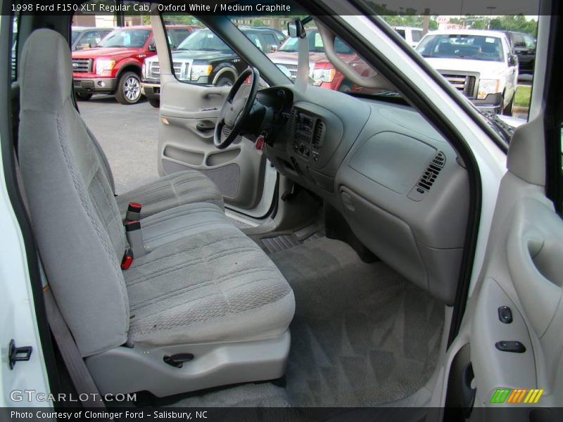 Oxford White / Medium Graphite 1998 Ford F150 XLT Regular Cab