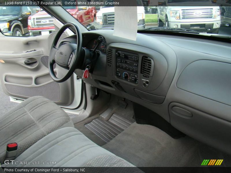Oxford White / Medium Graphite 1998 Ford F150 XLT Regular Cab