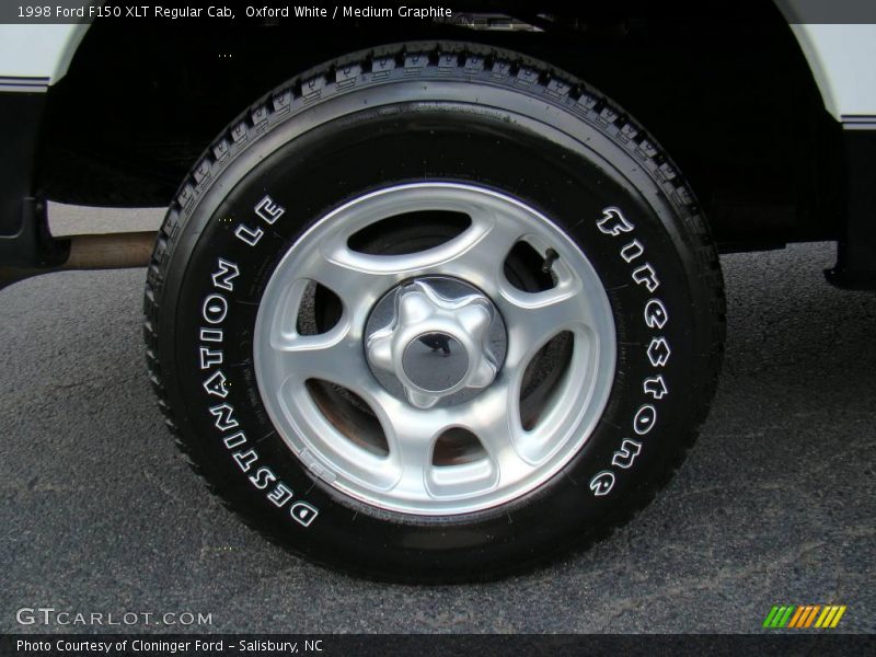 Oxford White / Medium Graphite 1998 Ford F150 XLT Regular Cab