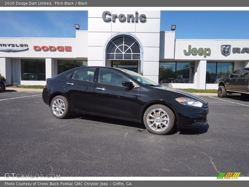 Pitch Black / Black 2016 Dodge Dart Limited