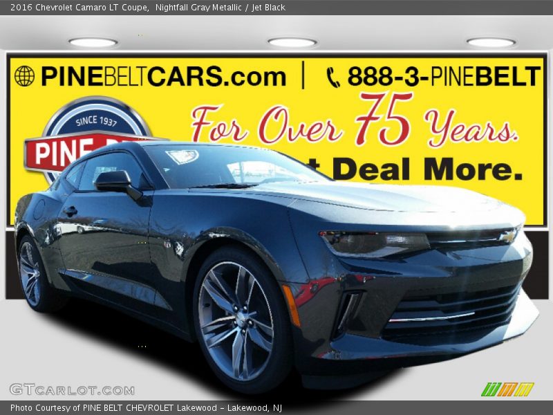 Nightfall Gray Metallic / Jet Black 2016 Chevrolet Camaro LT Coupe