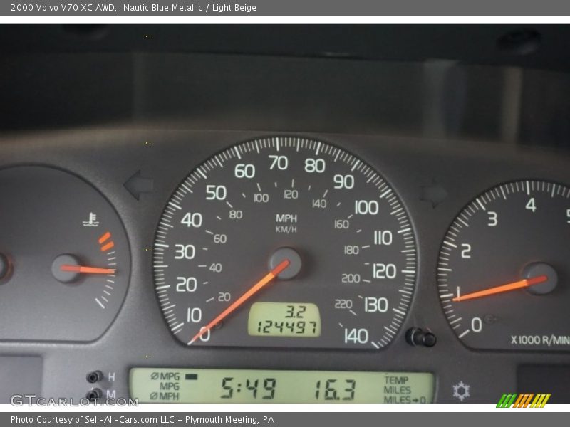 Nautic Blue Metallic / Light Beige 2000 Volvo V70 XC AWD