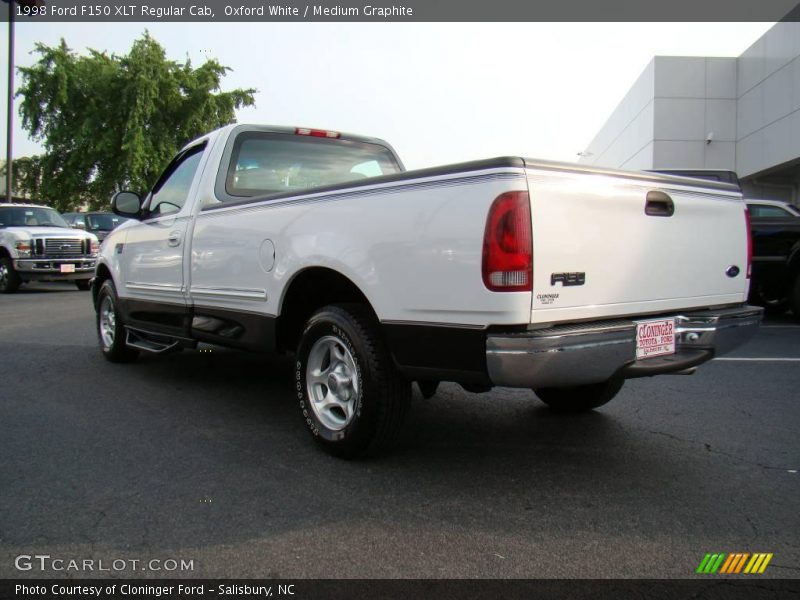 Oxford White / Medium Graphite 1998 Ford F150 XLT Regular Cab