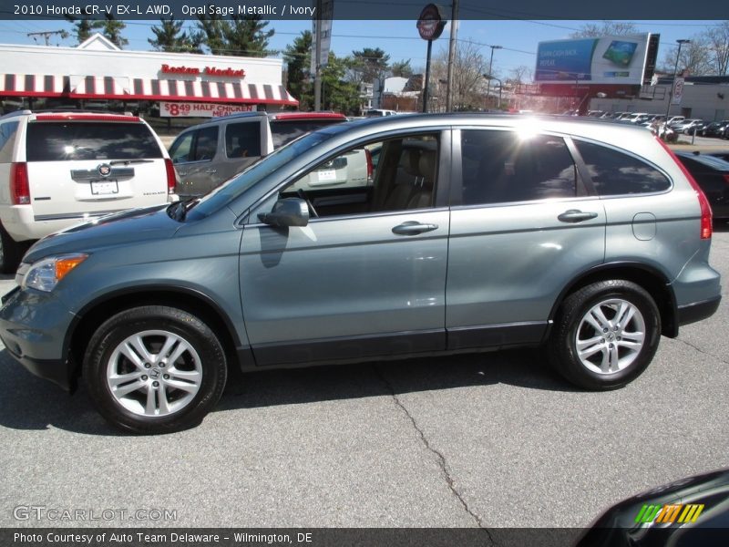 Opal Sage Metallic / Ivory 2010 Honda CR-V EX-L AWD