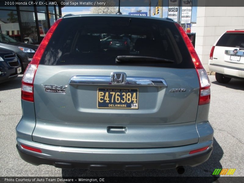 Opal Sage Metallic / Ivory 2010 Honda CR-V EX-L AWD
