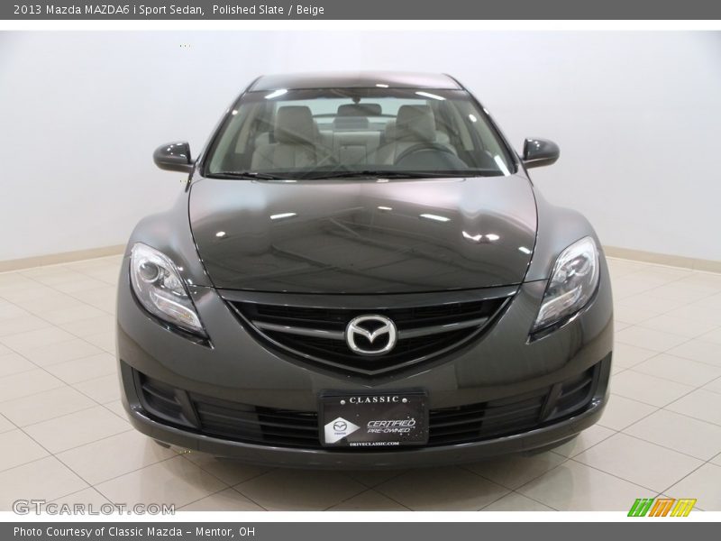 Polished Slate / Beige 2013 Mazda MAZDA6 i Sport Sedan