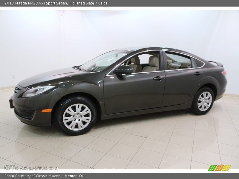 Polished Slate / Beige 2013 Mazda MAZDA6 i Sport Sedan