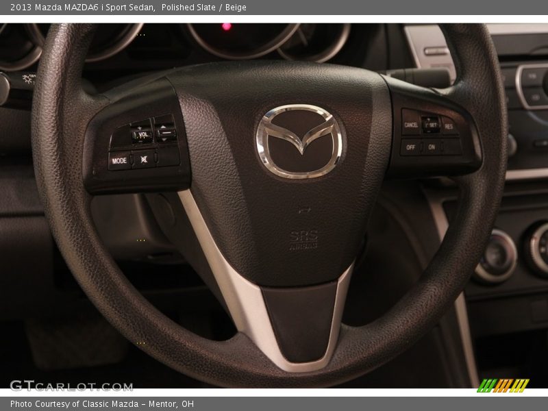 Polished Slate / Beige 2013 Mazda MAZDA6 i Sport Sedan
