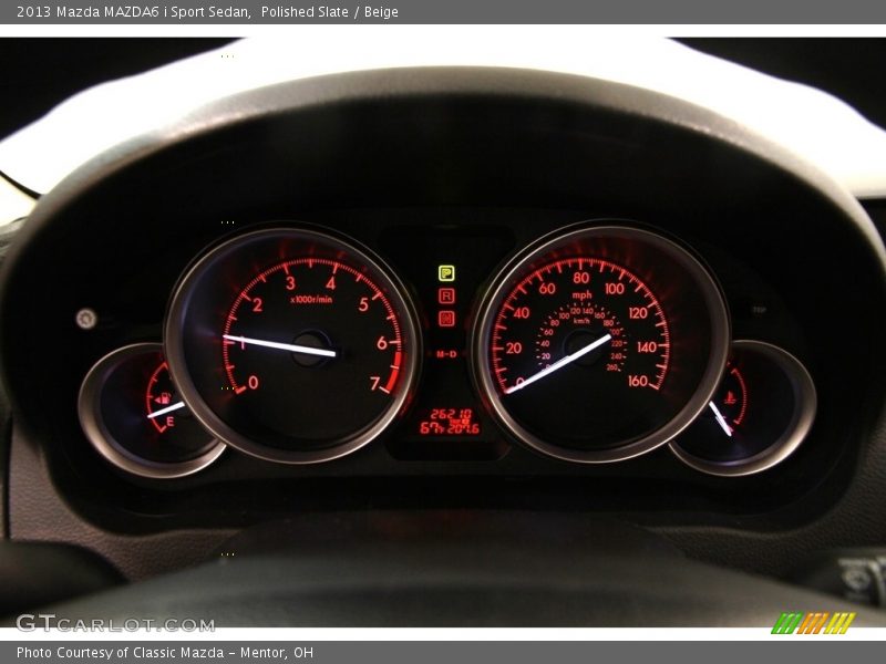 Polished Slate / Beige 2013 Mazda MAZDA6 i Sport Sedan