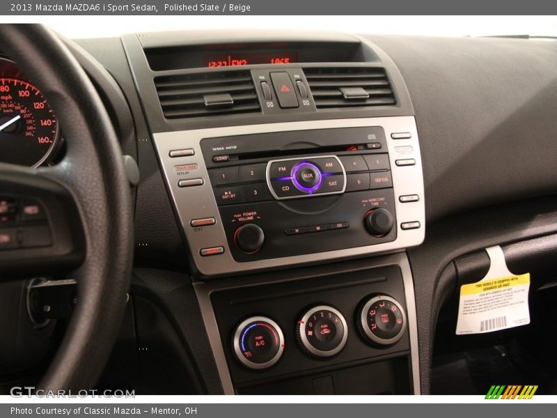 Polished Slate / Beige 2013 Mazda MAZDA6 i Sport Sedan
