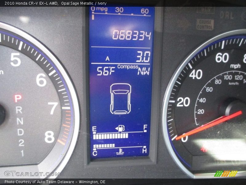 Opal Sage Metallic / Ivory 2010 Honda CR-V EX-L AWD