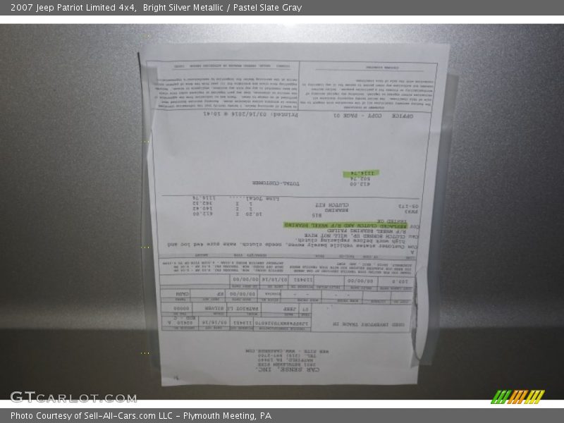 Bright Silver Metallic / Pastel Slate Gray 2007 Jeep Patriot Limited 4x4