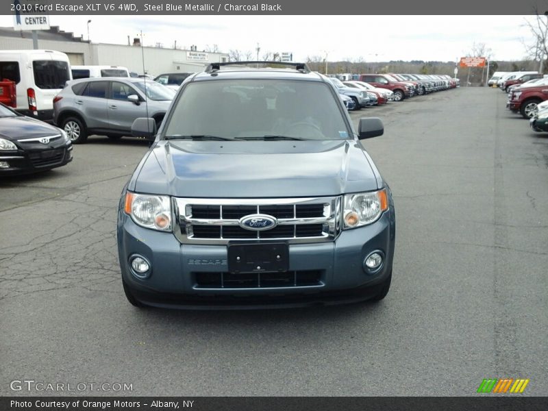 Steel Blue Metallic / Charcoal Black 2010 Ford Escape XLT V6 4WD