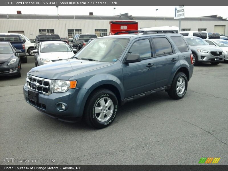 Steel Blue Metallic / Charcoal Black 2010 Ford Escape XLT V6 4WD