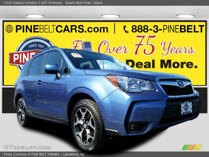 Quartz Blue Pearl / Black 2016 Subaru Forester 2.0XT Premium