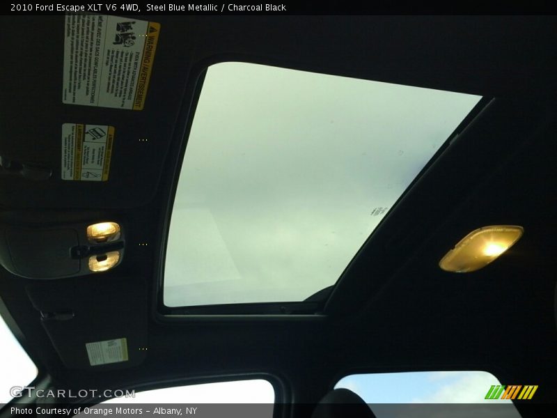 Steel Blue Metallic / Charcoal Black 2010 Ford Escape XLT V6 4WD
