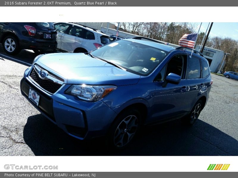 Quartz Blue Pearl / Black 2016 Subaru Forester 2.0XT Premium