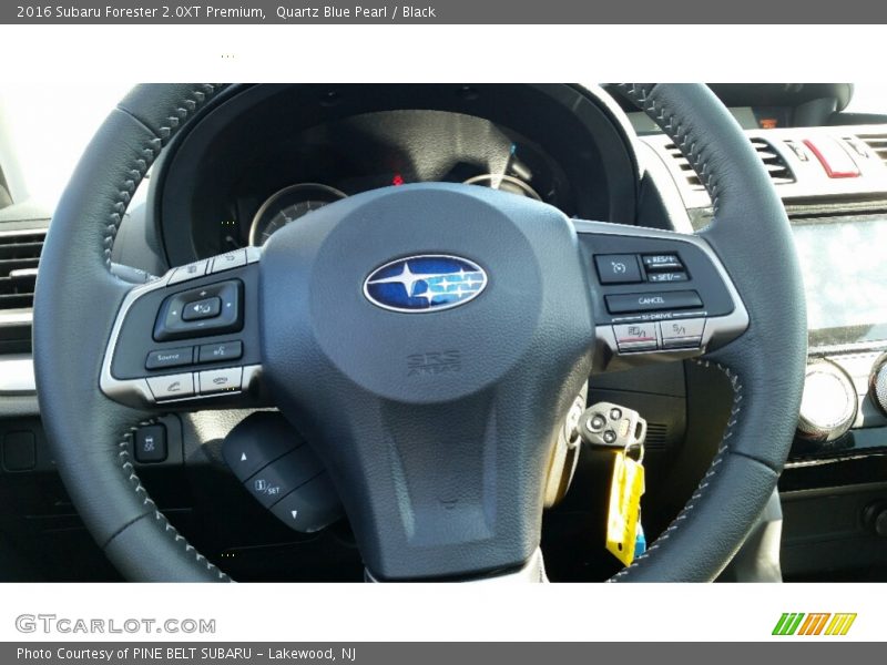 Quartz Blue Pearl / Black 2016 Subaru Forester 2.0XT Premium