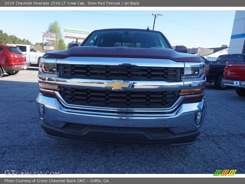 Siren Red Tintcoat / Jet Black 2016 Chevrolet Silverado 1500 LT Crew Cab