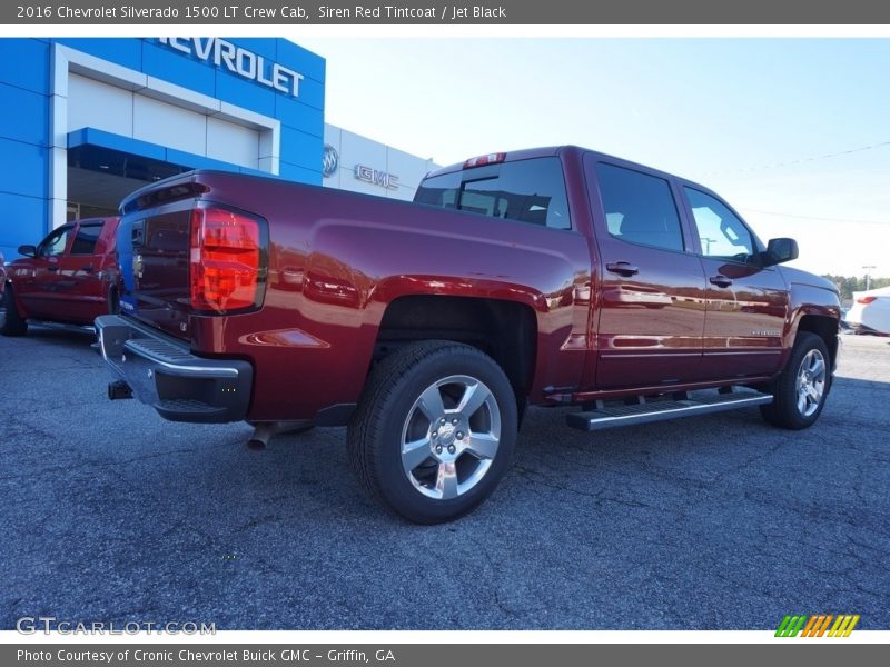 Siren Red Tintcoat / Jet Black 2016 Chevrolet Silverado 1500 LT Crew Cab