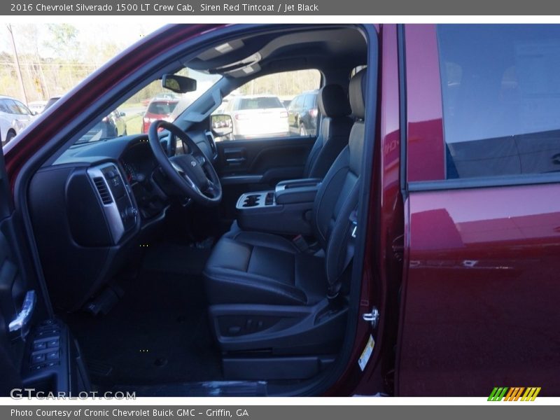 Siren Red Tintcoat / Jet Black 2016 Chevrolet Silverado 1500 LT Crew Cab