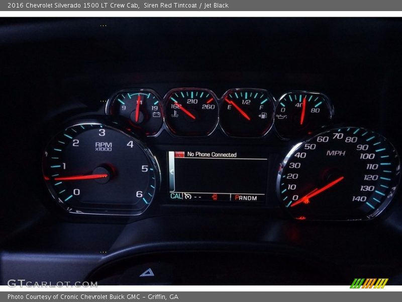 Siren Red Tintcoat / Jet Black 2016 Chevrolet Silverado 1500 LT Crew Cab