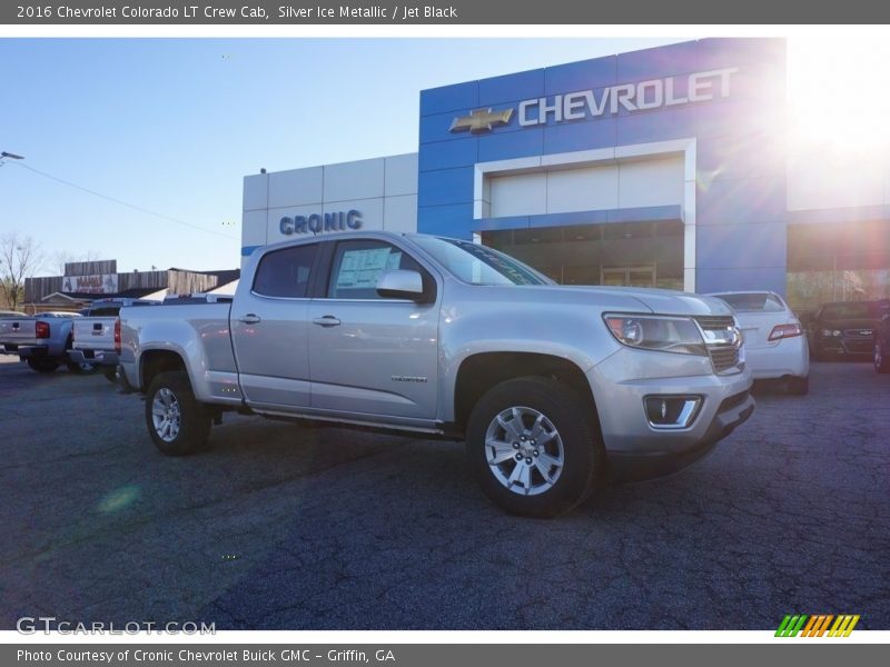 Silver Ice Metallic / Jet Black 2016 Chevrolet Colorado LT Crew Cab
