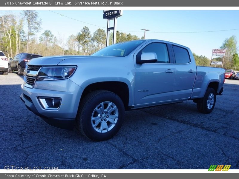 Silver Ice Metallic / Jet Black 2016 Chevrolet Colorado LT Crew Cab