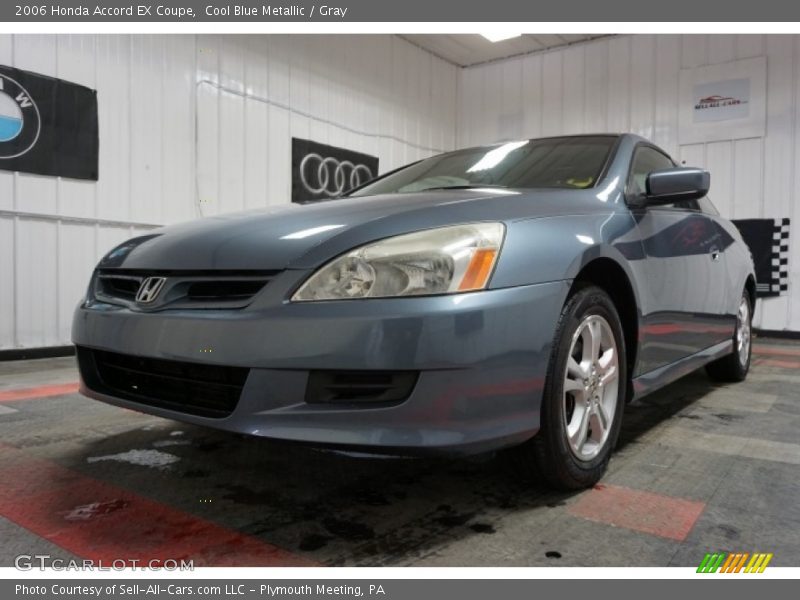 Cool Blue Metallic / Gray 2006 Honda Accord EX Coupe